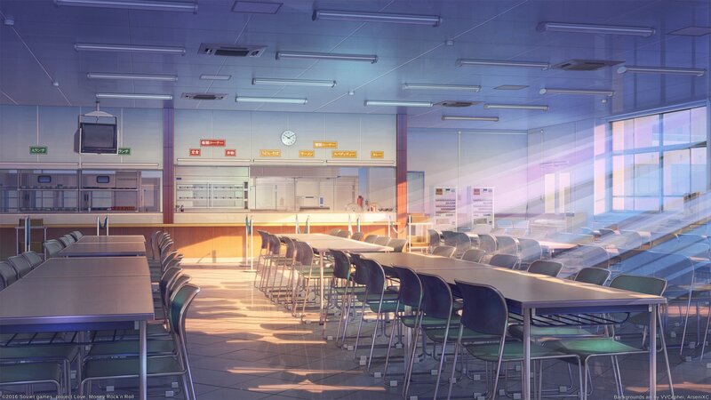 Empty School Cafeteria