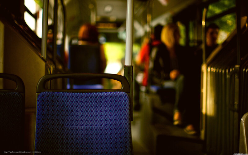 Empty seat on a bus