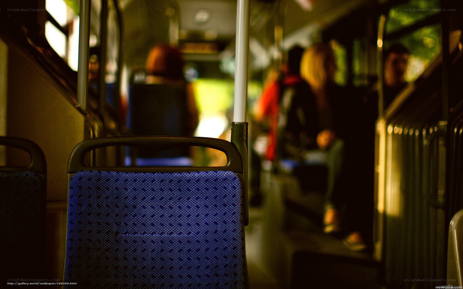 Empty seat on a bus