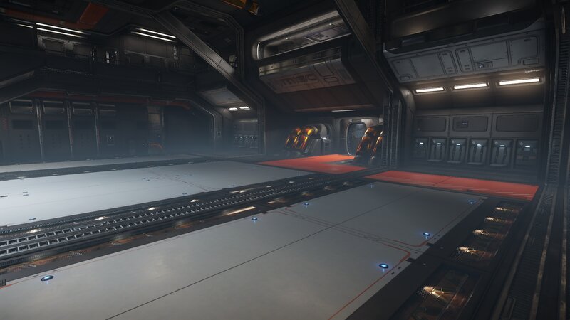 Empty Spaceship Hangar