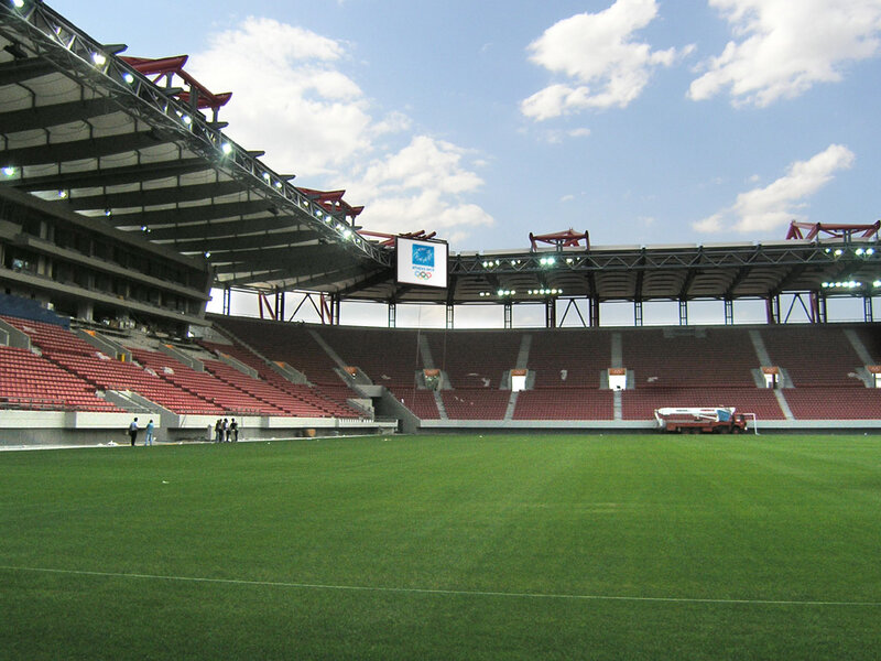 Empty Stadium Field