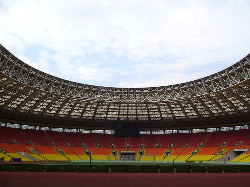 empty stadium interior
