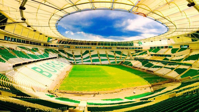 Empty Stadium Interior — Green