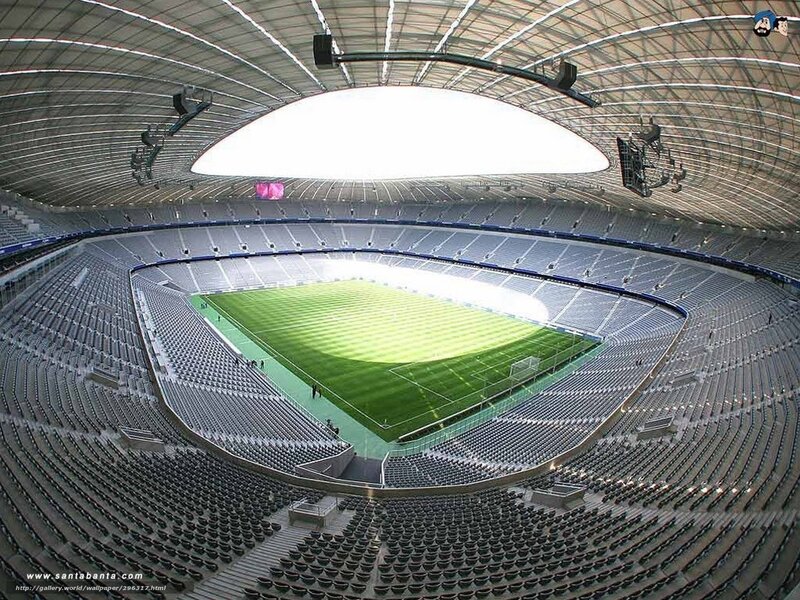 empty stadium interior