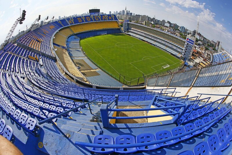 Empty Stadium Seats — Blue, Serene