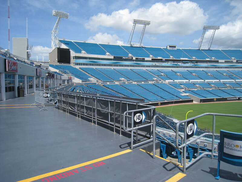 Empty Stadium Seats — Blue