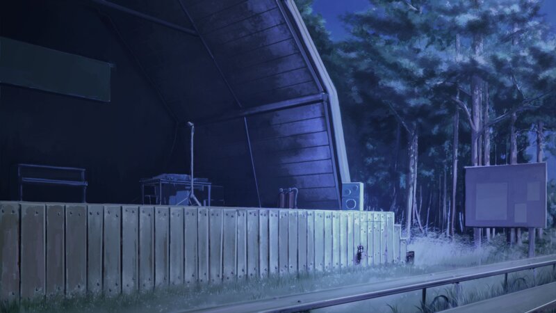 Empty Stage at Night