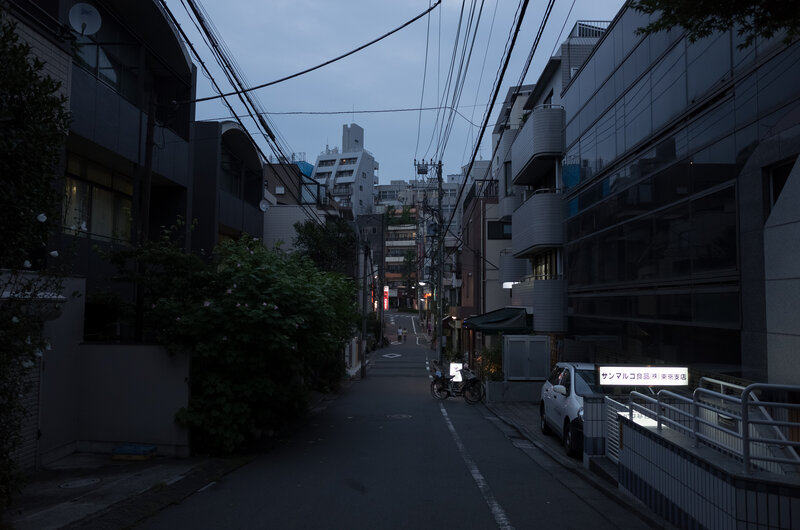 Empty Street at Dusk — Gray
