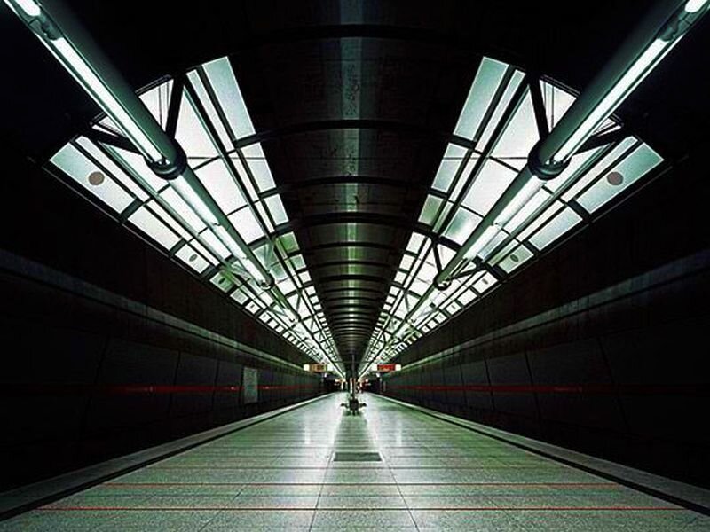 Empty Subway Platform