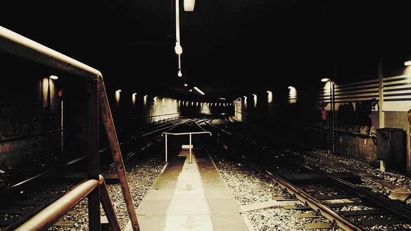 Empty Subway Station — Black