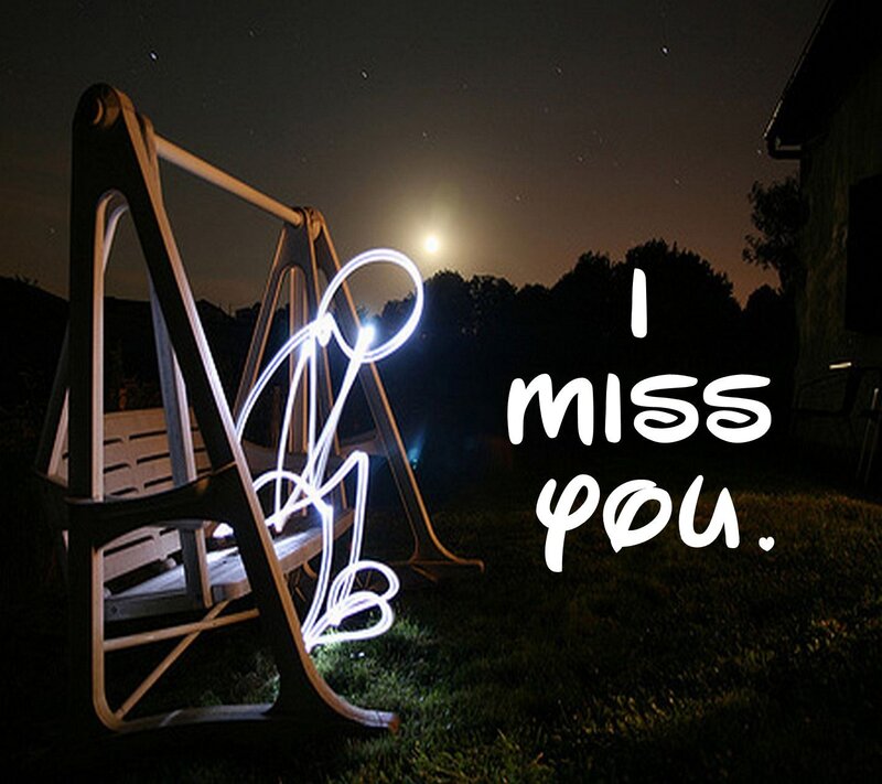 Empty Swing at Night