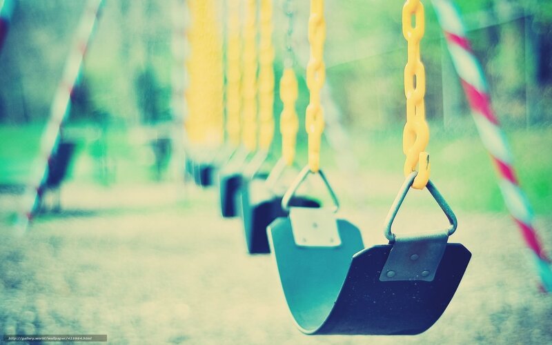 Empty Swings in Park