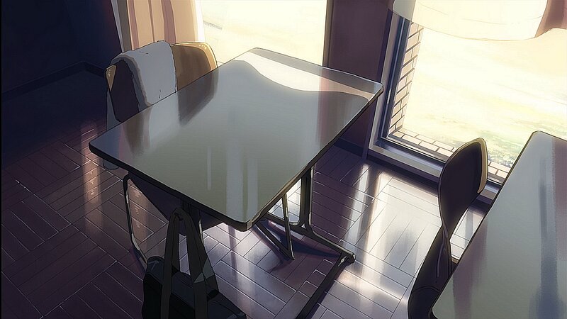 Empty Table in Classroom