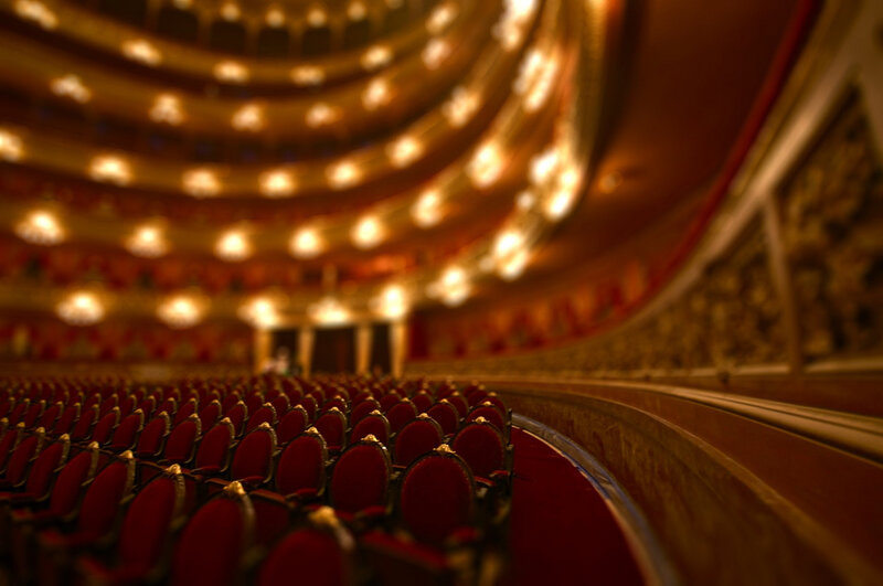 Empty theater auditorium