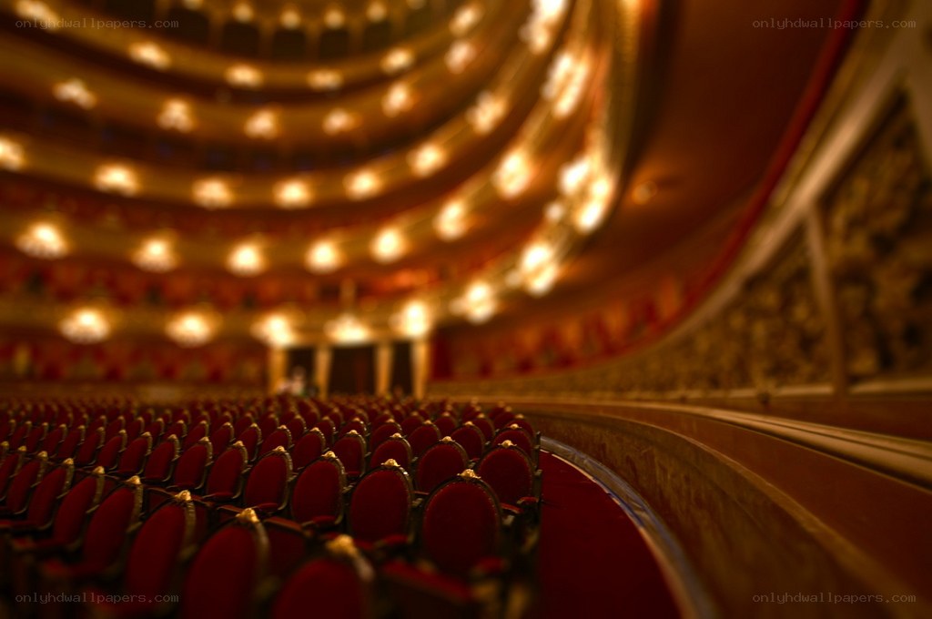 Empty theater auditorium