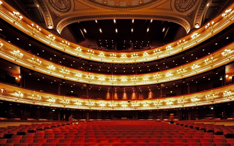 Empty Theater Auditorium — Gold