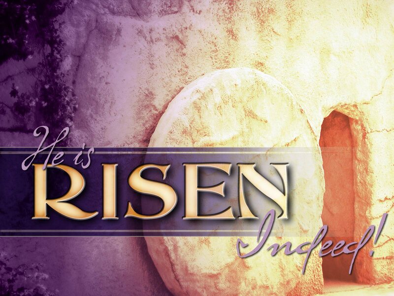 Empty Tomb with Stone — Purple