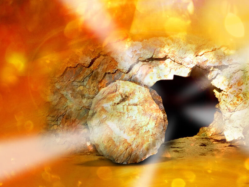 Empty Tomb with Stone