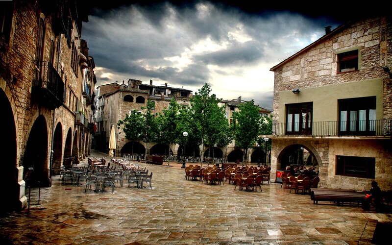 Empty Town Square