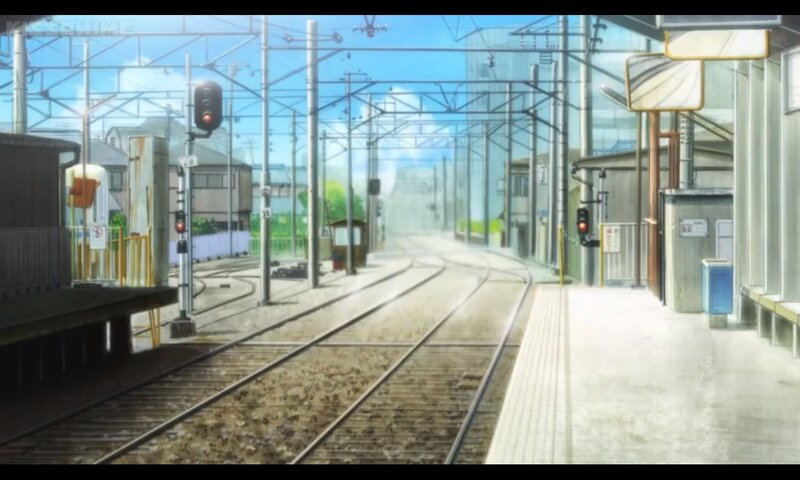 Empty Train Station — Blue, Serene, Afternoon