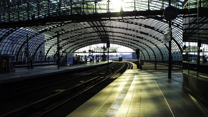 Empty Train Station — Gray, Dramatic, Morning