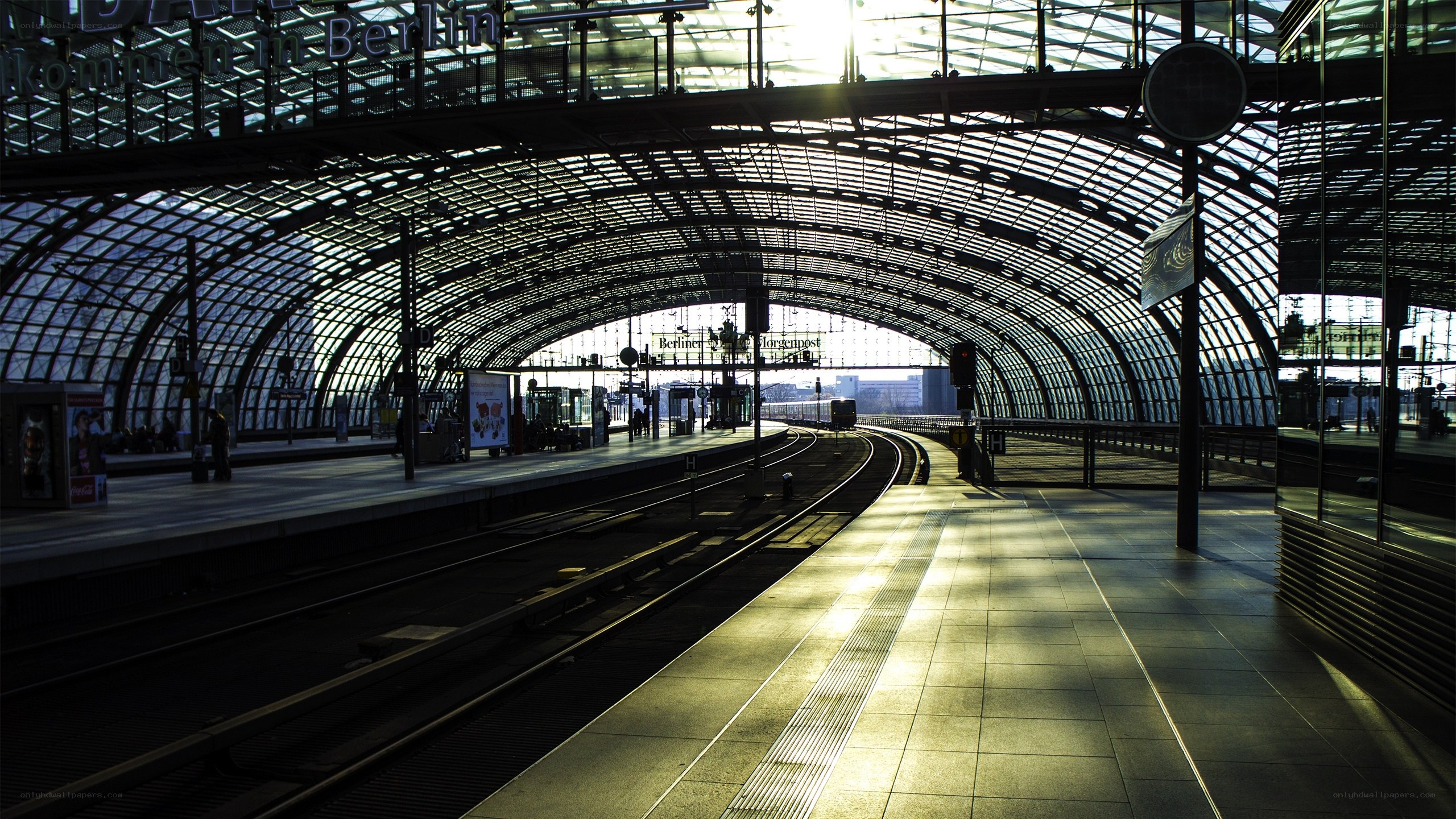 Empty train station in Berlin