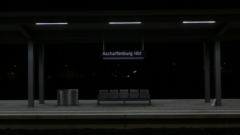 Empty Train Station Platform — Black, Quiet