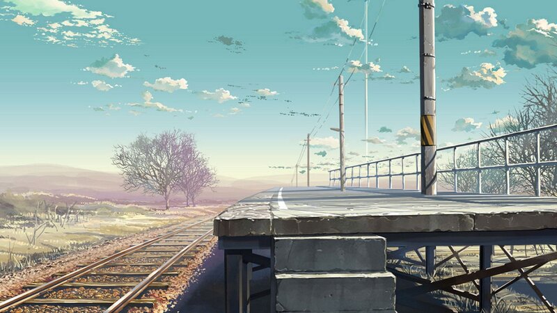 Empty Train Station Platform — Blue, Serene