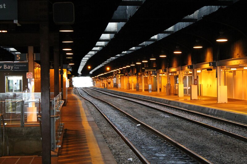Empty Train Station — Yellow, Quiet