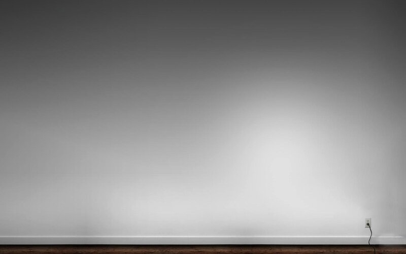 empty wall with outlet