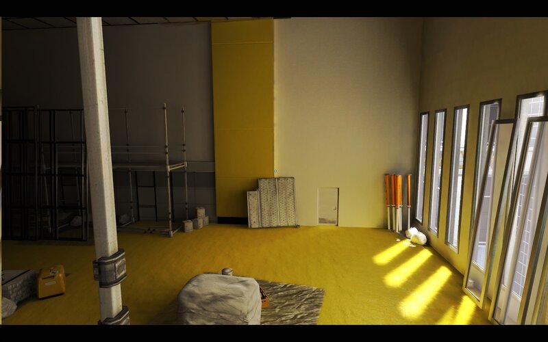 empty warehouse interior