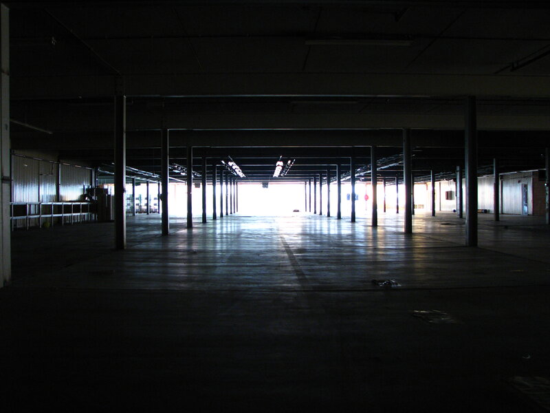 Empty warehouse interior