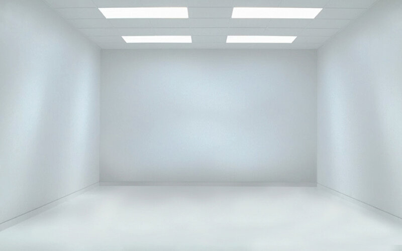 empty white room interior