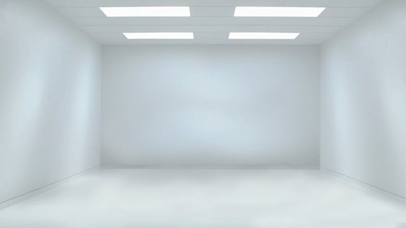 Empty White Room — Neutral, 3d Render