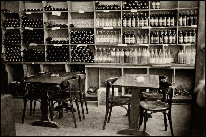 Empty wine shop interior