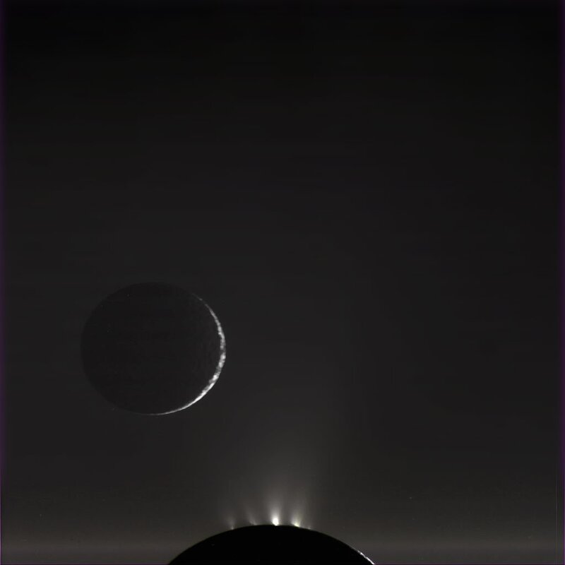 Enceladus and Saturn's rings