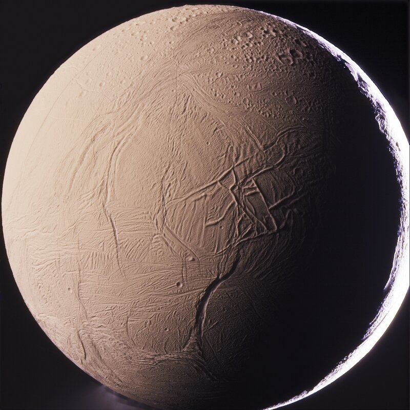 Enceladus Moon Surface — Beige