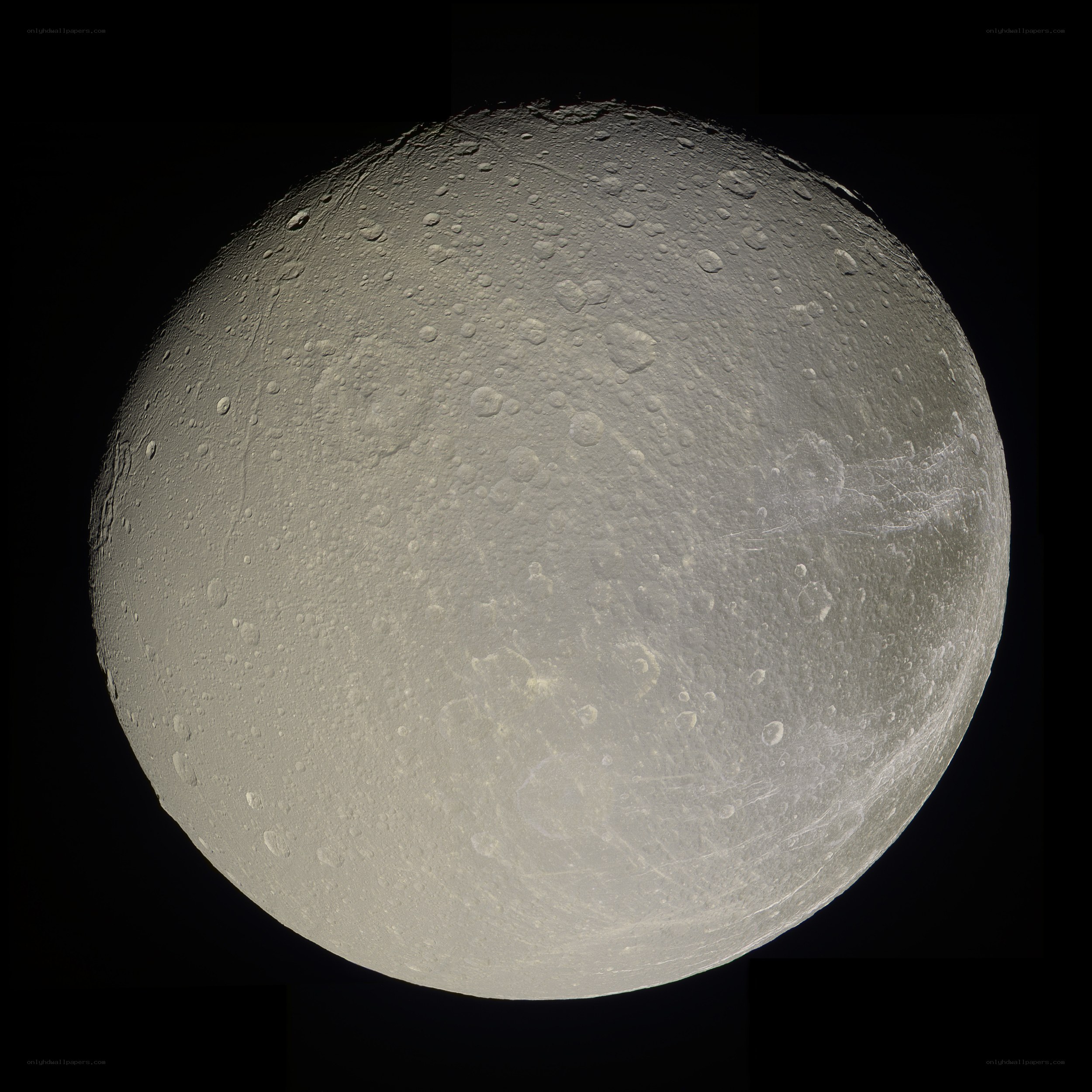 Enceladus surface close-up