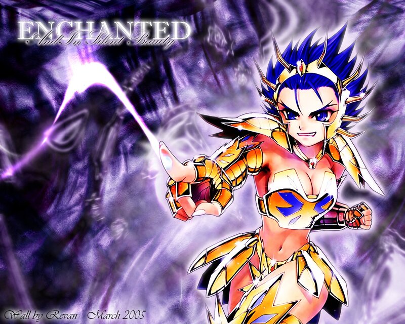 Enchanted anime warrior