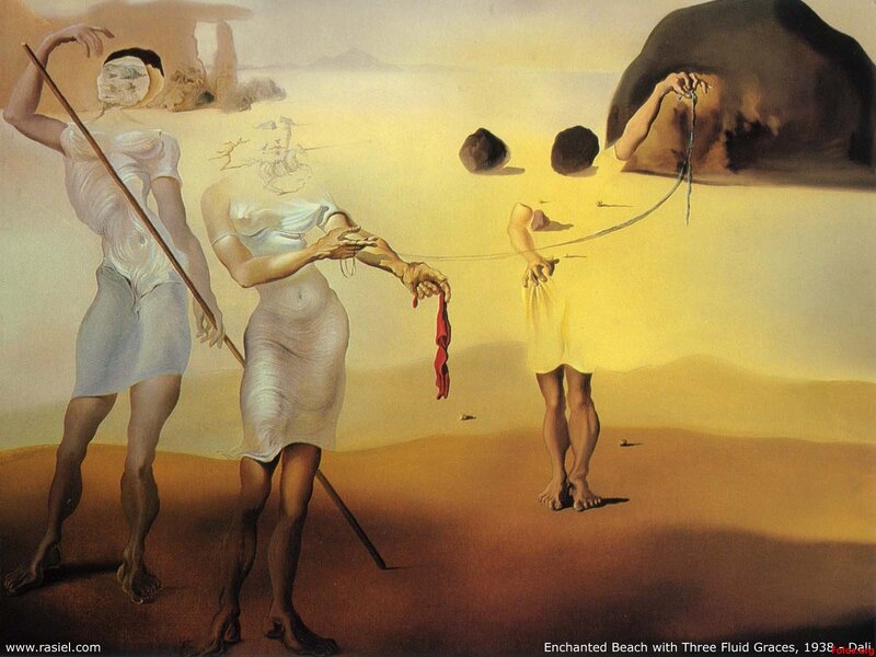 Enchanted Beach with Three Fluid Graces