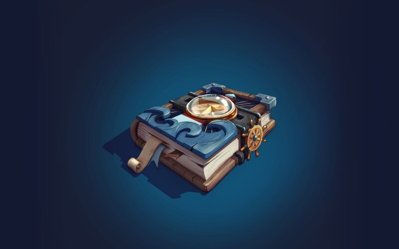 Enchanted Book with Compass