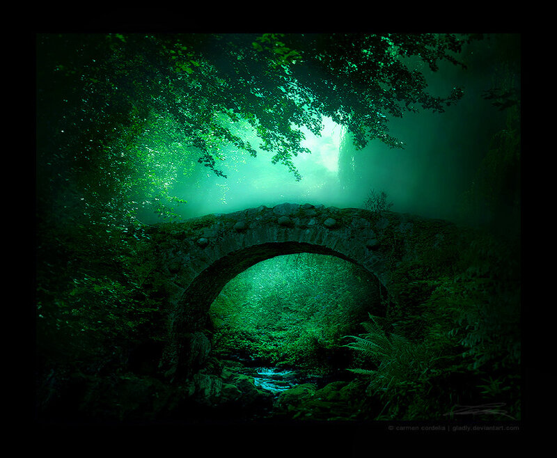 enchanted forest bridge