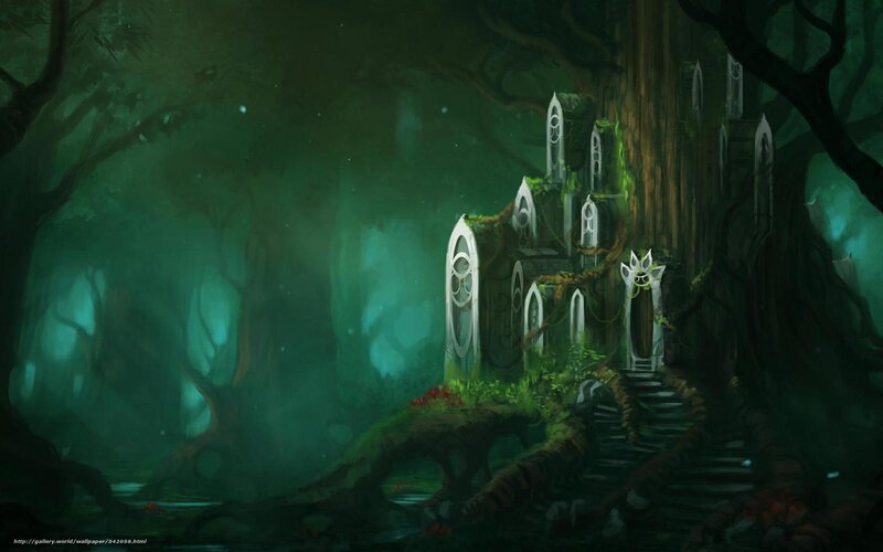 Enchanted forest castle