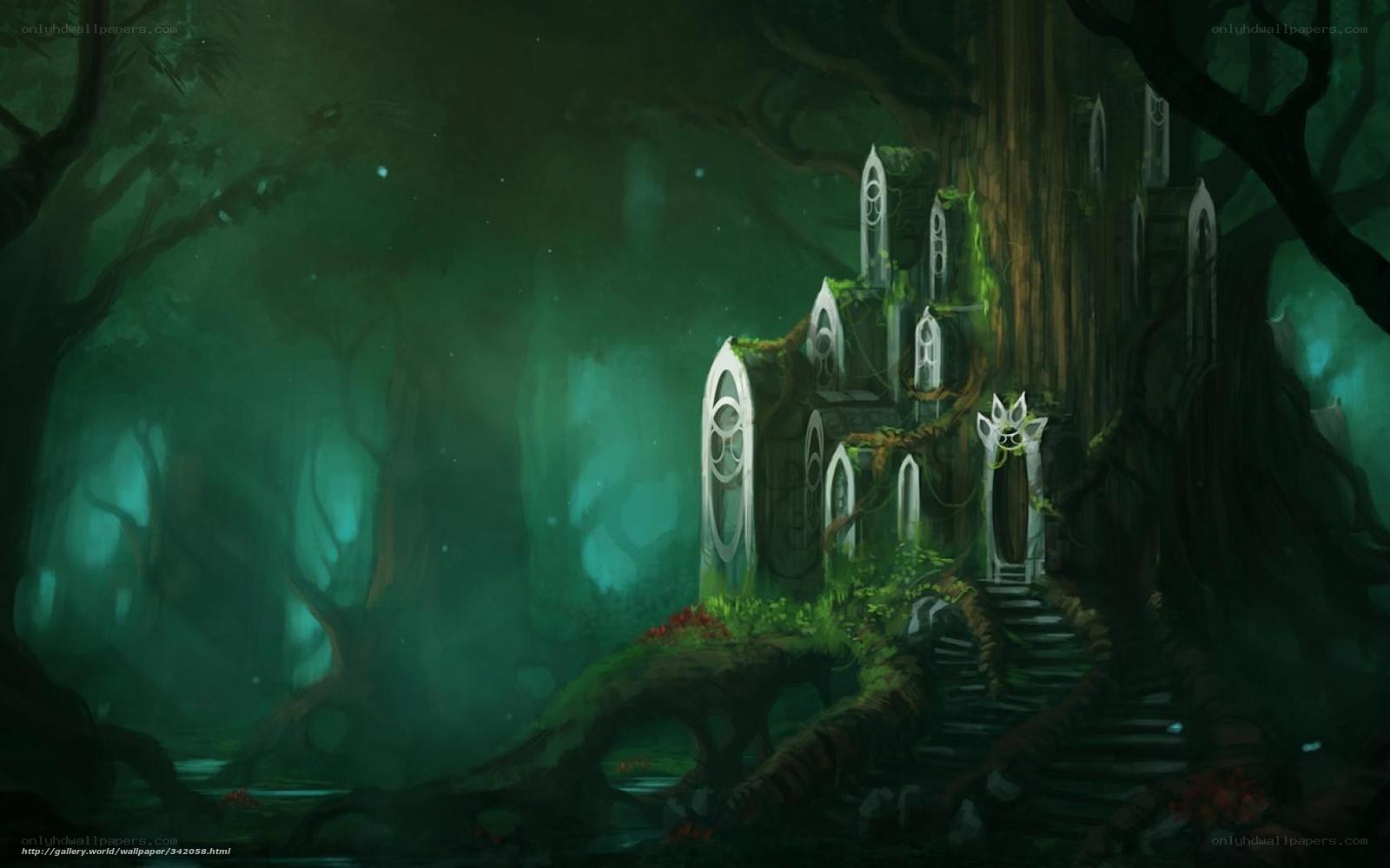 Enchanted forest castle