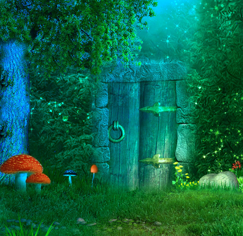 Enchanted Forest Door — Green