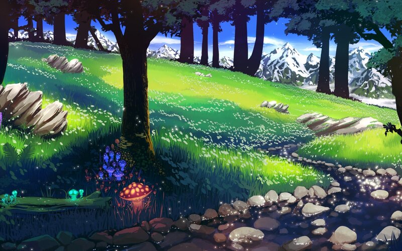 enchanted forest glade