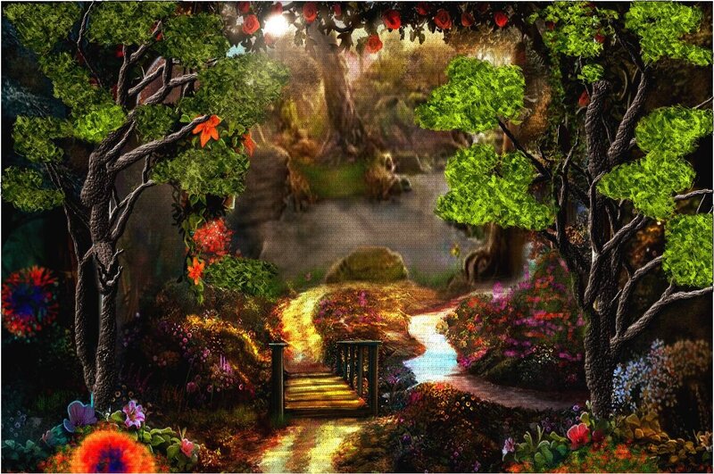 Enchanted Forest Path — Green, Serene, Afternoon
