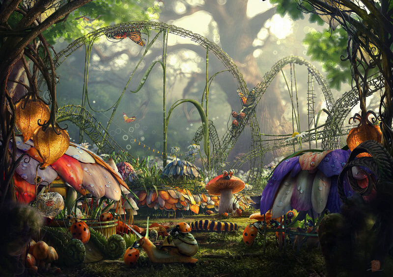 Enchanted forest playground