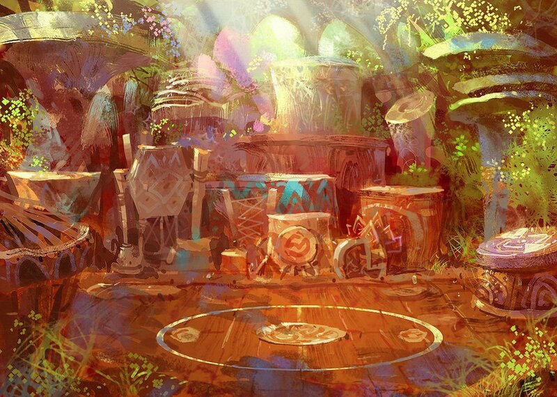 enchanted forest ritual site
