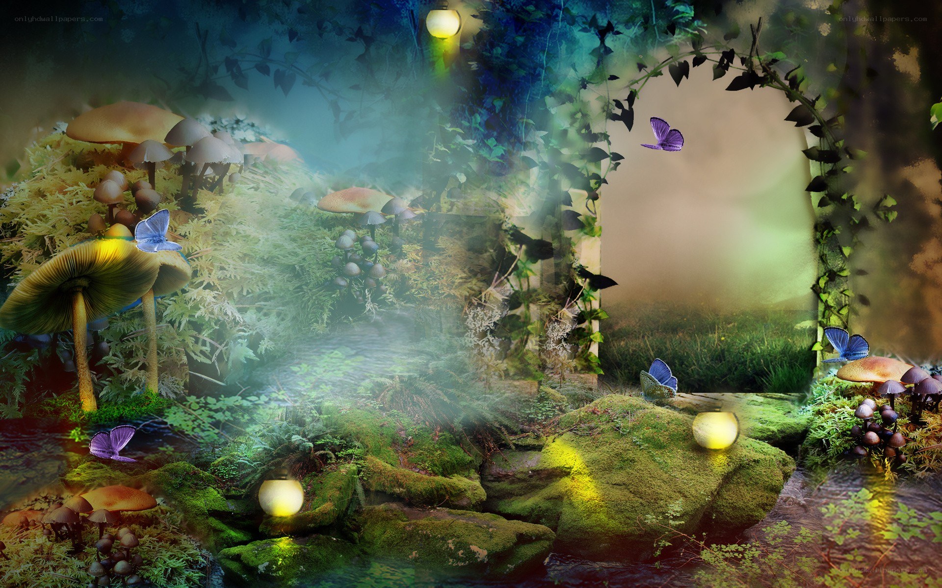 enchanted forest scene